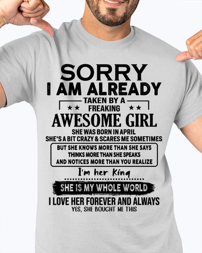 April - Awesome Girl born in April - Special gift for your boyfriend - From Wife kien04 (SKU.AT16)