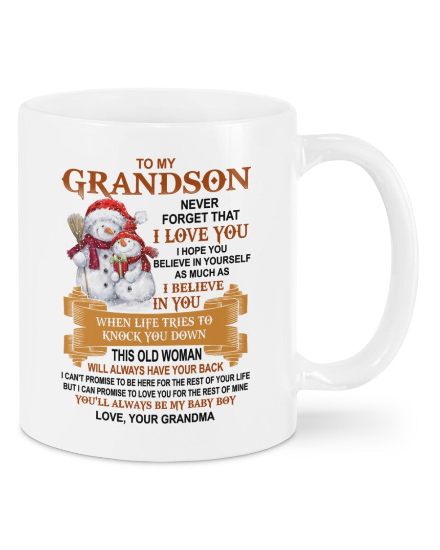 TO GRANDSON MUG 01 - GIFT FROM GRANDMA - HLT00