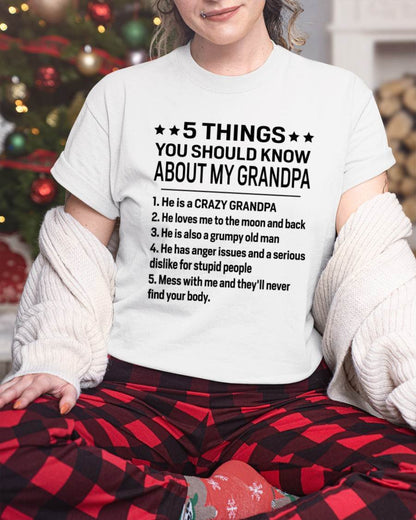 FIVE THINGS YOU SHOULD KNOW ABOUT MY GRANDPA - GIFT FROM GRANDPA - kien00 (SKU2603-134-00)