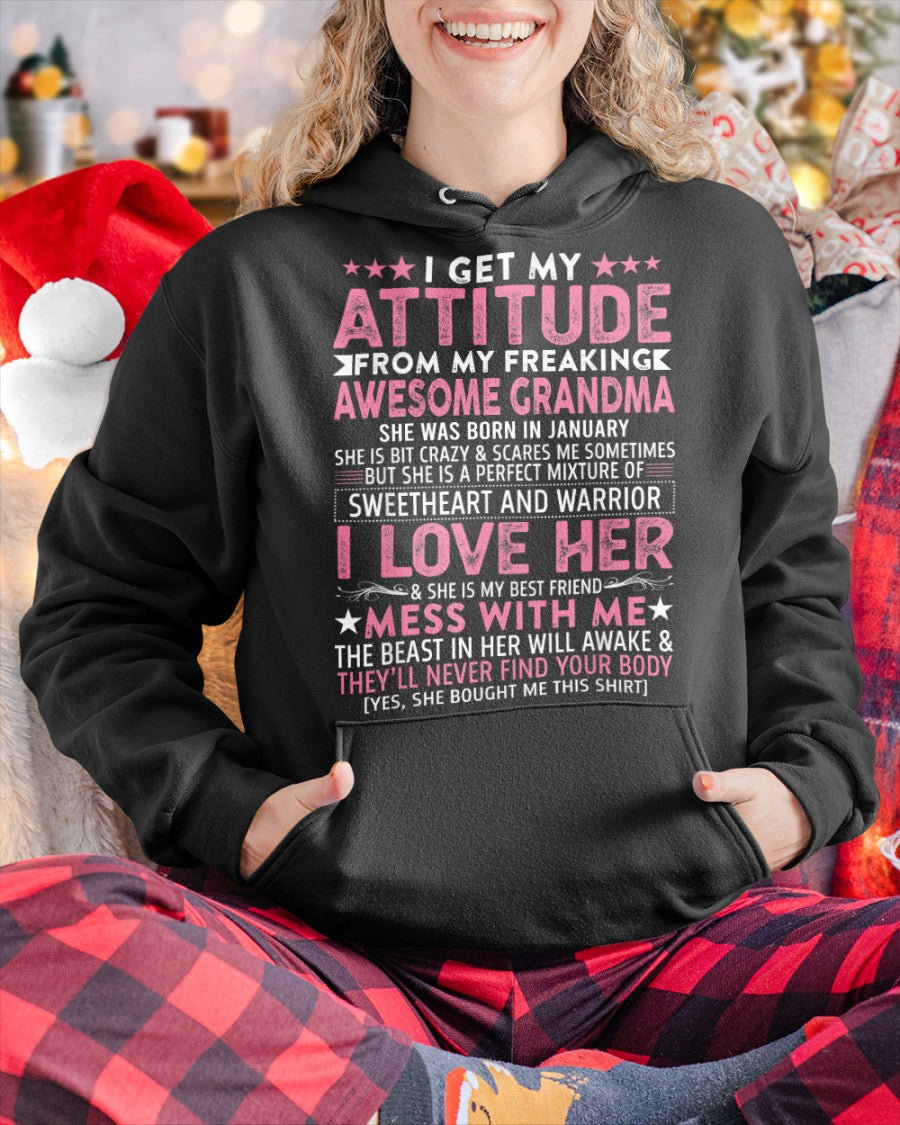 I GET MY ATTITUDE FROM MY GRANDMA JANUARY EDITION – FROM GRANDMA TO GRANDDAUGHTER kien01 (SKU07-163-01)