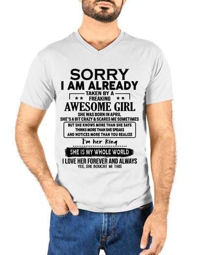 April - Awesome Girl born in April - Special gift for your boyfriend - From Wife kien04 (SKU.AT16)