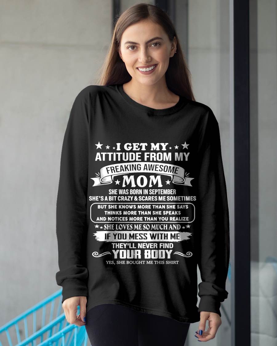 SEPTEMBER, MY FREAKING AWESOME MOM - SHIRT FROM MOM TO DAUGHTER - KIEN09 (SKU2603-336-09)