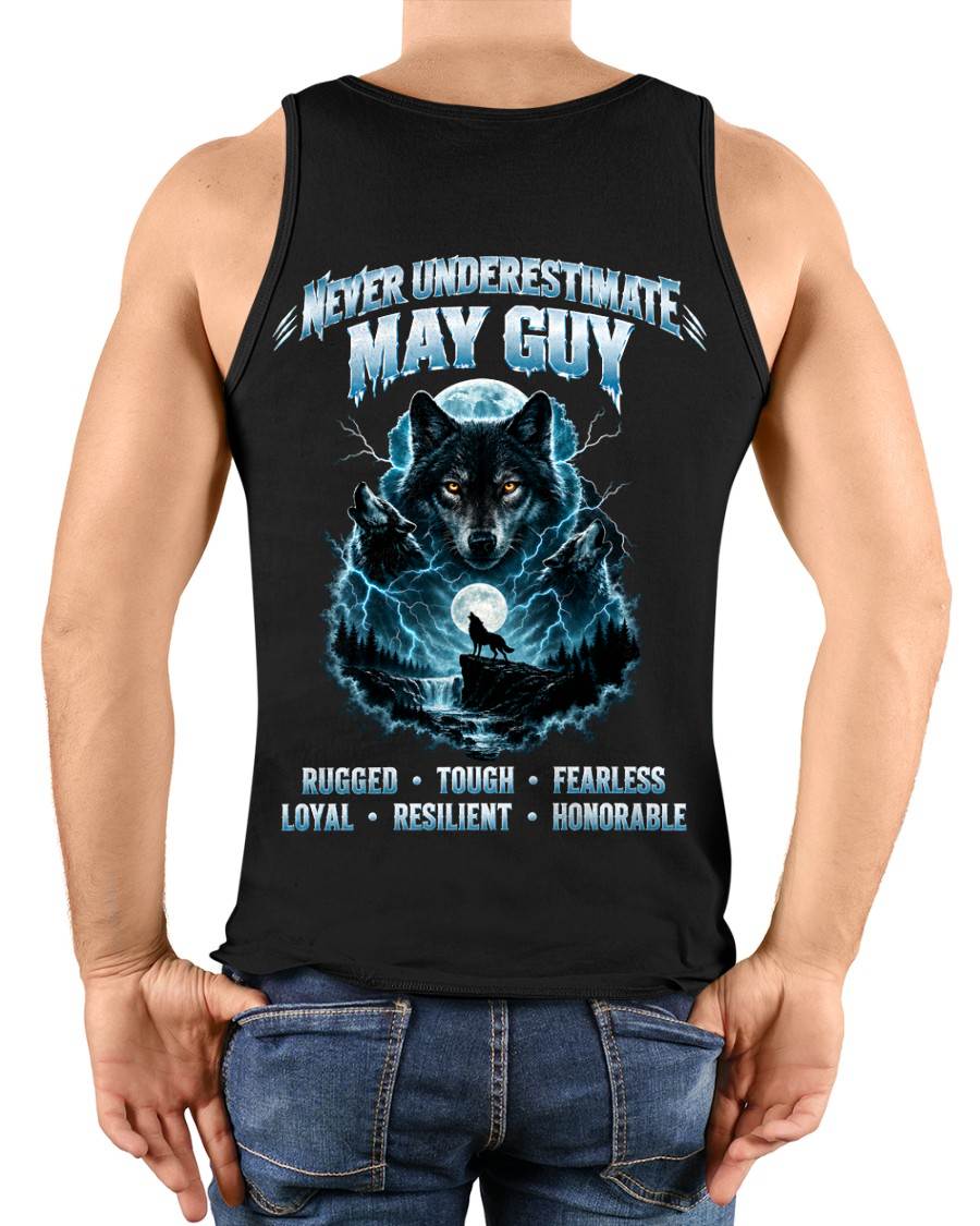MAY — NEVER UNDERESTIMATE THE WOLF WITHIN - SHIRT FOR MEN - HLT05 (SKU2609-123-05)
