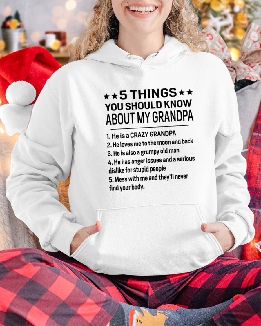 FIVE THINGS YOU SHOULD KNOW ABOUT MY GRANDPA - GIFT FROM GRANDPA - kien00 (SKU2603-134-00)