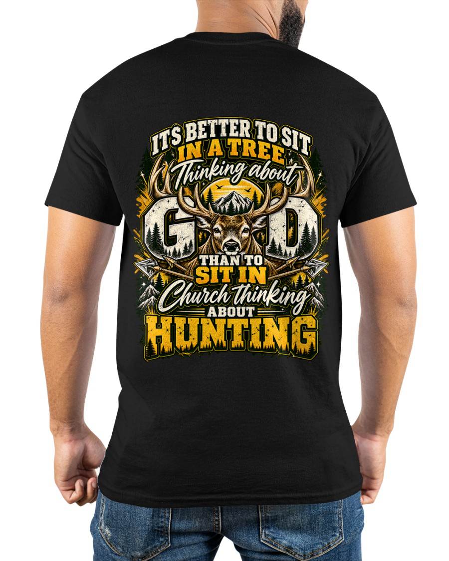 HUNTING IN THE WILD, THINKING OF GOD - SHIRT FOR MEN - HLT00 (SKU2609-99)