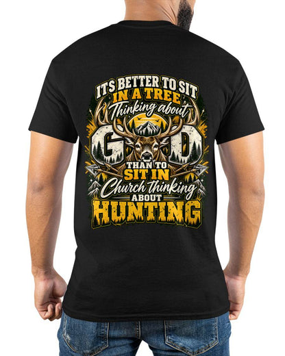 HUNTING IN THE WILD, THINKING OF GOD - SHIRT FOR MEN - HLT00 (SKU2609-99)