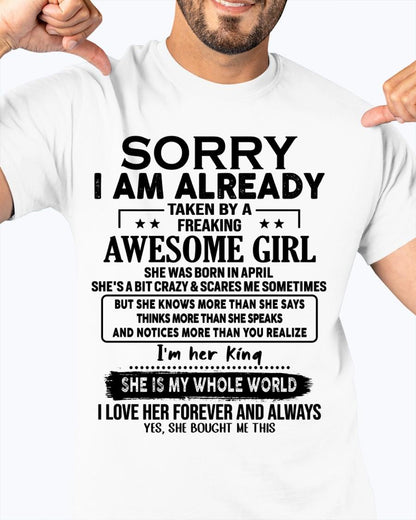April - Awesome Girl born in April - Special gift for your boyfriend - From Wife kien04 (SKU.AT16)