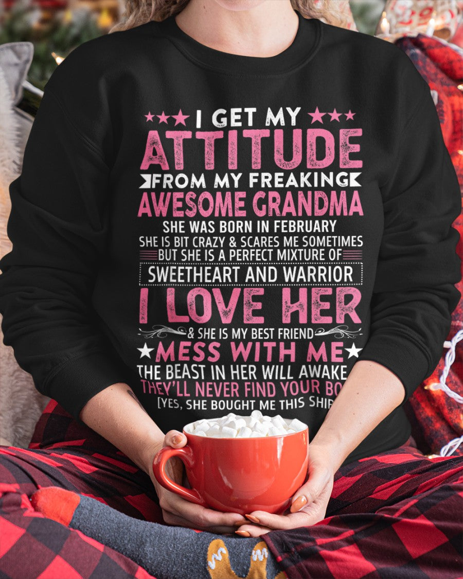 I GET MY ATTITUDE FROM MY GRANDMA FEBRUARY EDITION – FROM GRANDMA TO GRANDDAUGHTER kien02 (SKU07-163-02)