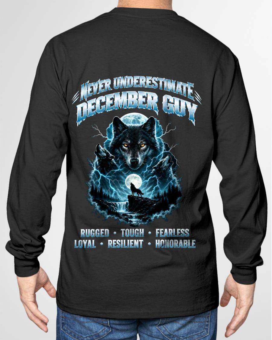 DECEMBER — NEVER UNDERESTIMATE THE WOLF WITHIN - SHIRT FOR MEN - HLT12 (SKU2609-123-12)