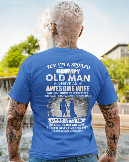 Awesome wife was born September - Gift for boyfriend, Gift for husband from wife - Perfect gift for your husband - kien09 (SKU10-79-09)