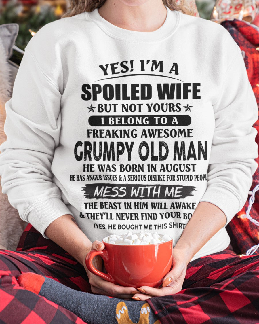 Grumpy Old Man August ��� Perfect gift for your wife From Husband ��� HLT08 (