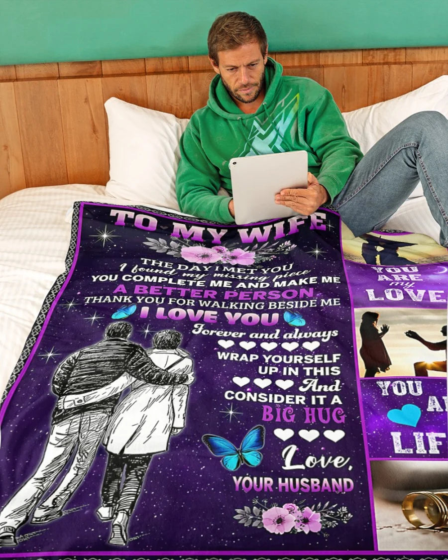To My Wife Blanket –  From Husband