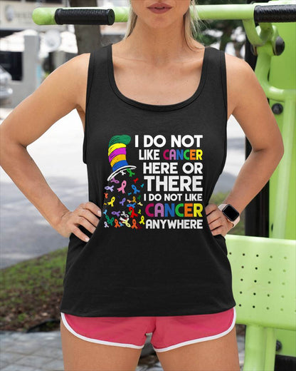 I DO NOT LIKE CANCER ANYWHERE - CANCER AWARENESS SHIRT FOR WOMEN - BREAST CANCER AWARENESS GIFT - KIEN00 (SKU2608-369)