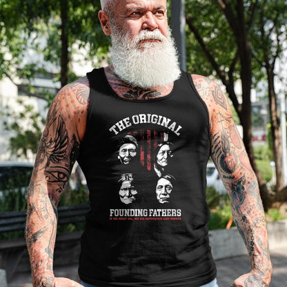 Native American T-Shirts, Vintage Native American Unisex T-Shirt/Hoodie/Sweatshirt HLT00 - The Original Founding Fathers Native American Themed T-Shirt (2)