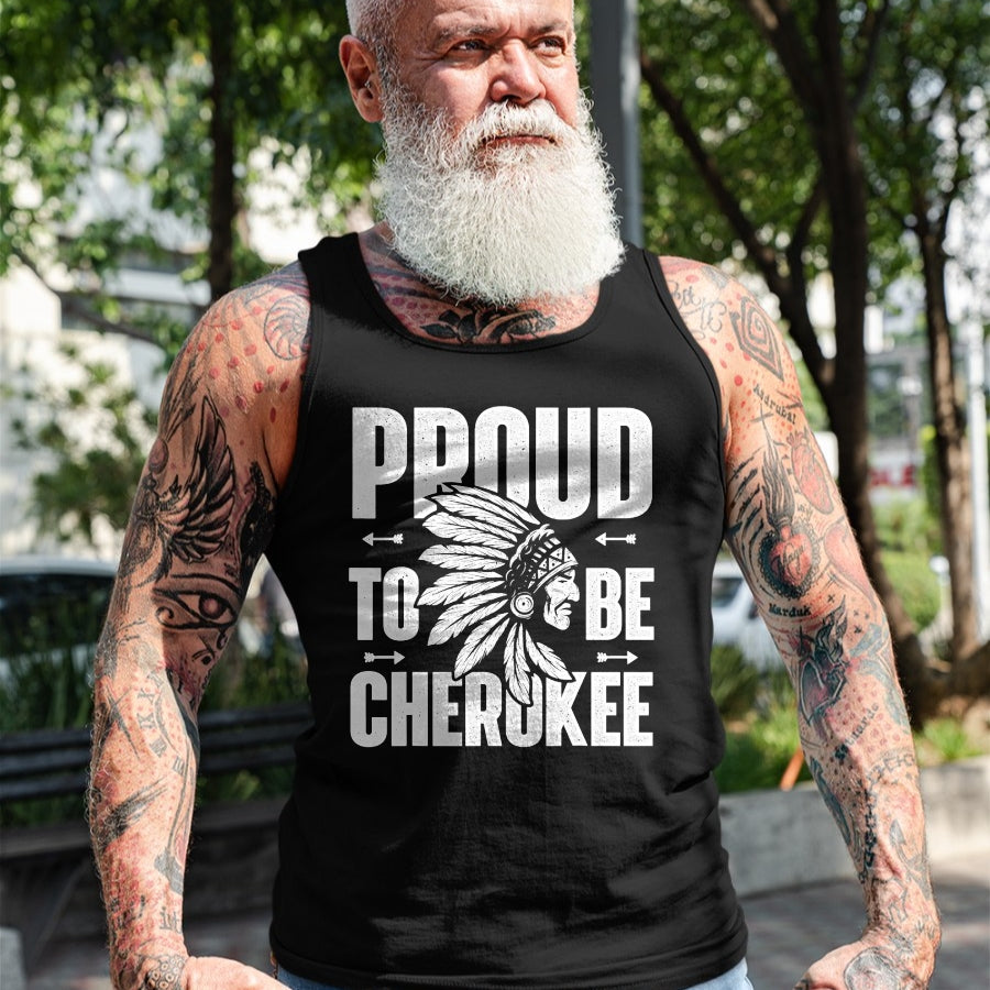 Native American T-Shirts, Vintage Native American Unisex T-Shirt/Hoodie/Sweatshirt HLT00 - Proud To Be Cherokee Native American Indian T-shirt T-Shirt