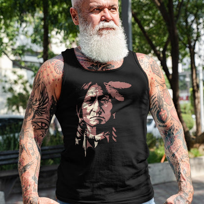 Native American T-Shirts, Vintage Native American Unisex T-Shirt/Hoodie/Sweatshirt HLT00 - Sitting Bull Native American Indian Chief Lakota Sioux Pride T-Shirt (1)