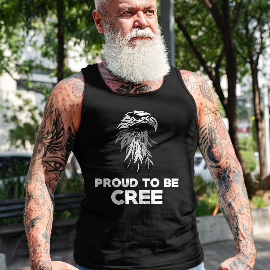 Native American T-Shirts, Vintage Native American Unisex T-Shirt/Hoodie/Sweatshirt HLT00 - Proud To Be Potawatomi Native American Pride Headdress T-Shirt