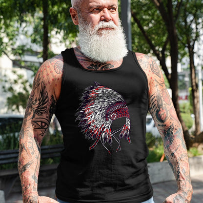 Native American T-Shirts, Vintage Native American Unisex T-Shirt/Hoodie/Sweatshirt HLT00 - Indian Headdress - Native American Roots Indigenous T-Shirt