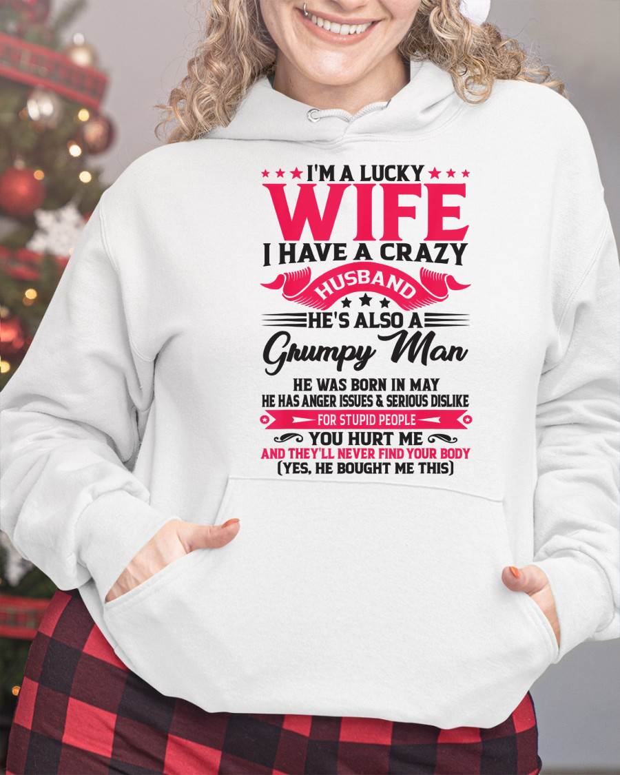 MAY - TO MY WIFE - I'M A LUCKY WIFE - GIFT FROM HUSBAND - HLT05 (SKU10-136-05)