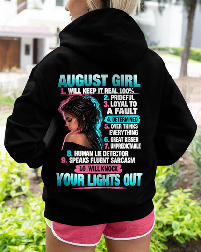 AUGUST GIRL - WILL KEEP IT REAL 100% - SHIRT FOR WOMEN - HLT08 (SKU2609-373-08)