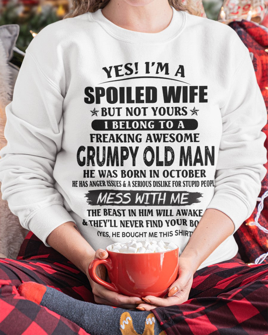 Grumpy Old Man October ��� Perfect gift for your wife From Husband ��� HLT10 (