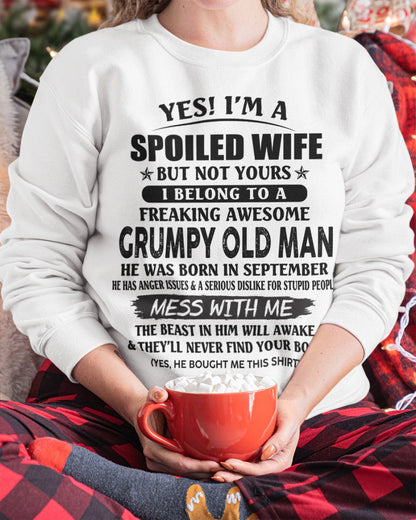 Grumpy Old Man September ��� Perfect gift for wife From Husband ��� HLT09 (