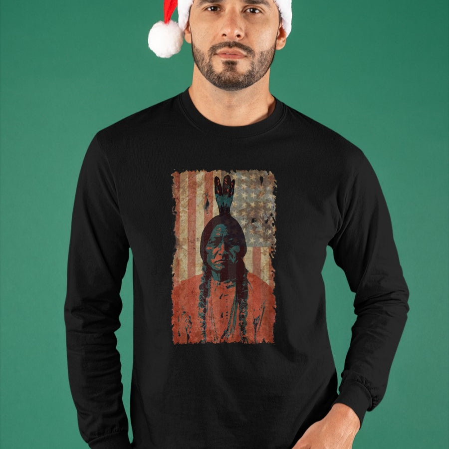 Native American T-Shirts, Vintage Native American Unisex T-Shirt/Hoodie/Sweatshirt HLT00 - Native American Vintage T-Shirt (1)