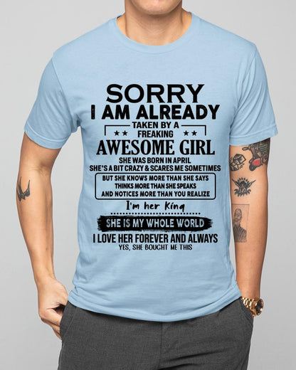 April - Awesome Girl born in April - Special gift for your boyfriend - From Wife kien04 (SKU.AT16)