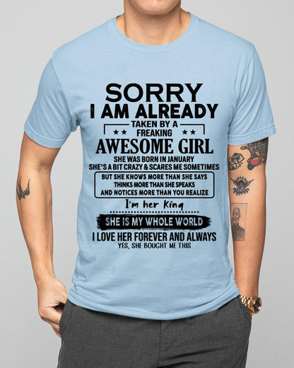 January - Awesome Girl born in January - Special gift for your boyfriend - From Wife kien01 (SKU.AT16)