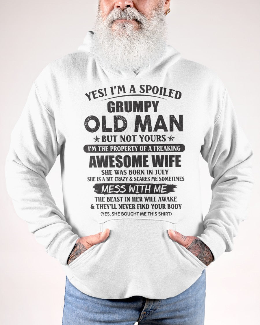 Awesome wife July- Perfect gift for your husband from wife  - kien07 (SKU96-68-07)