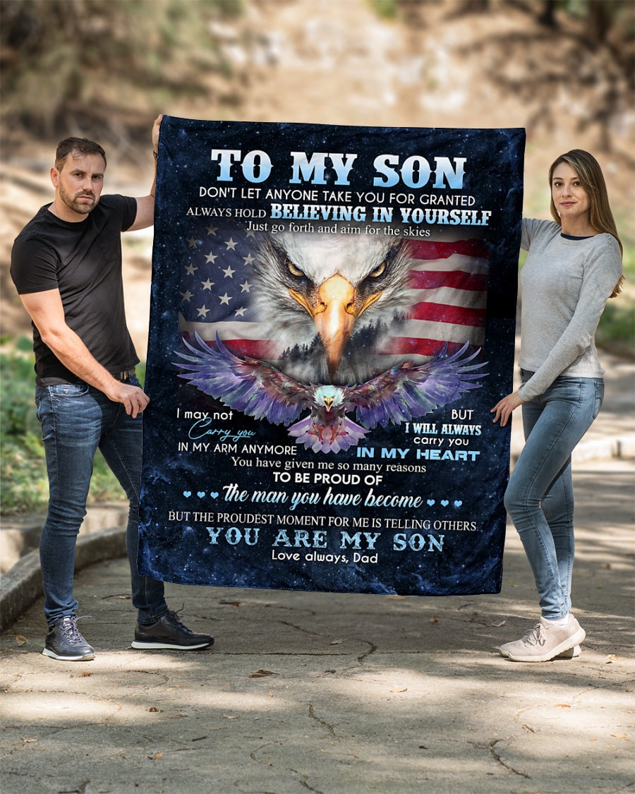 Special gift for Son - blanket - from dad (SKUB06-93)