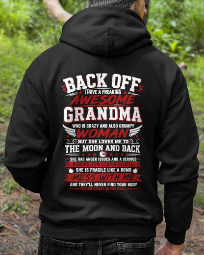 SHE IS FRAGILE LIKE A BOMB MESS WITH ME - SHIRT FROM GRANDMA TO GRANDSON - HLT00 (SKU2608-07)