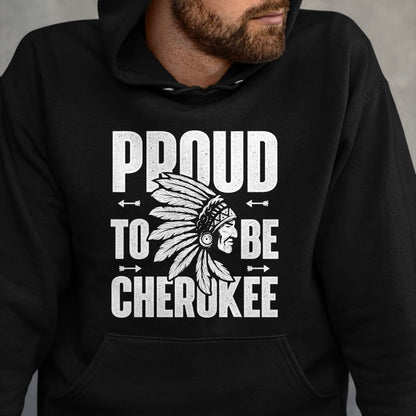 Native American T-Shirts, Vintage Native American Unisex T-Shirt/Hoodie/Sweatshirt HLT00 - Proud To Be Cherokee Native American Indian T-shirt T-Shirt