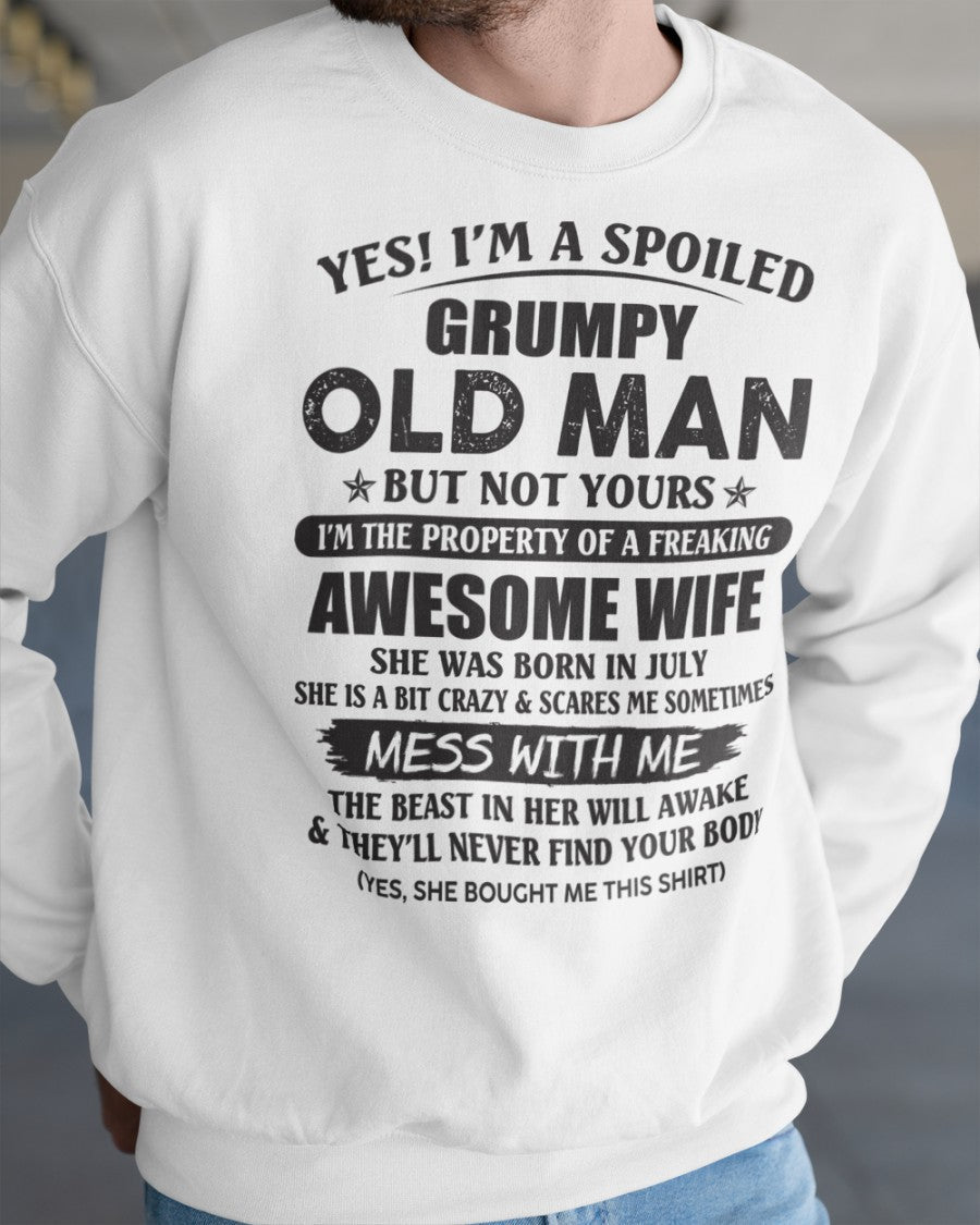 Awesome wife July- Perfect gift for your husband from wife  - kien07 (SKU96-68-07)
