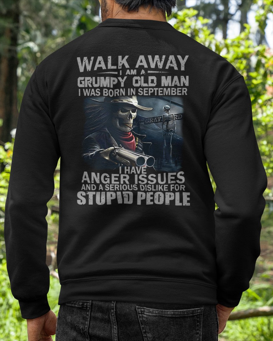 September - Grumpy Old Man T-Shirt – Bold, Strong Personality, Perfect Gift For Men - HLT09 (SKU08-29-09)