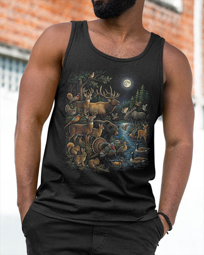 VINTAGE HUNTING WILDLIFE FOREST ANIMAL - SHIRT FOR MEN - HLT00 (SKU2609-TM-05)