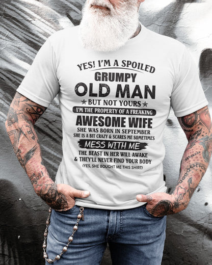 Awesome wife September - Perfect gift for your husband from wife  - kien09 (SKU96-68-09)
