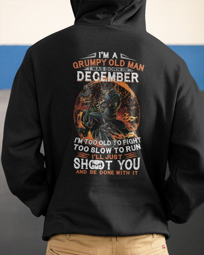 DECEMBER - GRUMPY OLD MAN T-SHIRT – FUNNY BIKER TEE - PERFECT GIFT FOR MEN - HLT12 (SKU07-64-12)