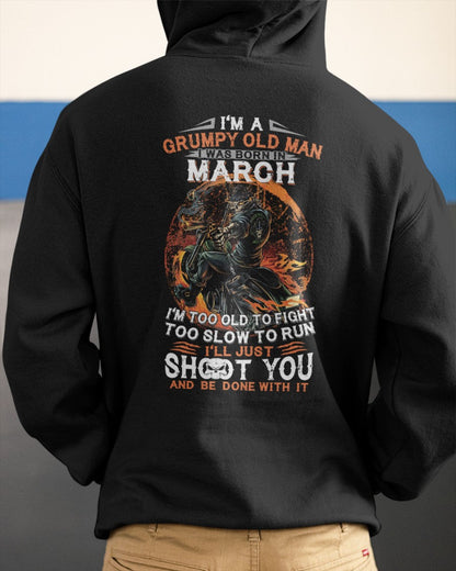 MARRCH - GRUMPY OLD MAN T-SHIRT – FUNNY BIKER TEE - PERFECT GIFT FOR MEN - HLT03 (SKU07-64-03)