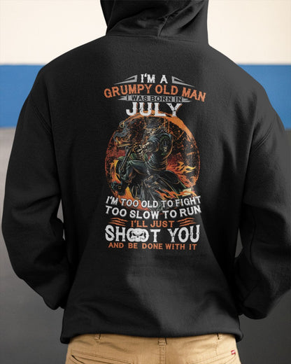 JULY - GRUMPY OLD MAN T-SHIRT – FUNNY BIKER TEE - PERFECT GIFT FOR MEN - HLT07 (SKU07-64-07)