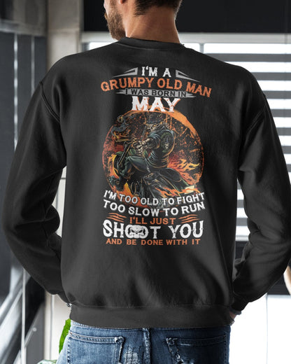 MAY - GRUMPY OLD MAN T-SHIRT – FUNNY BIKER TEE - PERFECT GIFT FOR MEN - HLT05 (SKU07-64-05)