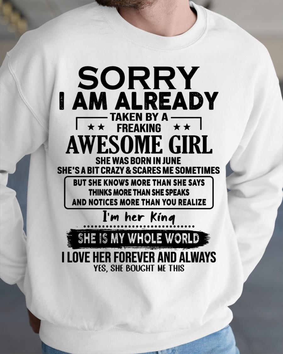 June - Awesome Girl born in June - Special gift for your boyfriend - From Wife kien06 (SKU.AT16)