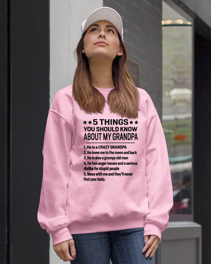 FIVE THINGS YOU SHOULD KNOW ABOUT MY GRANDPA - GIFT FROM GRANDPA - kien00 (SKU2603-134-00)