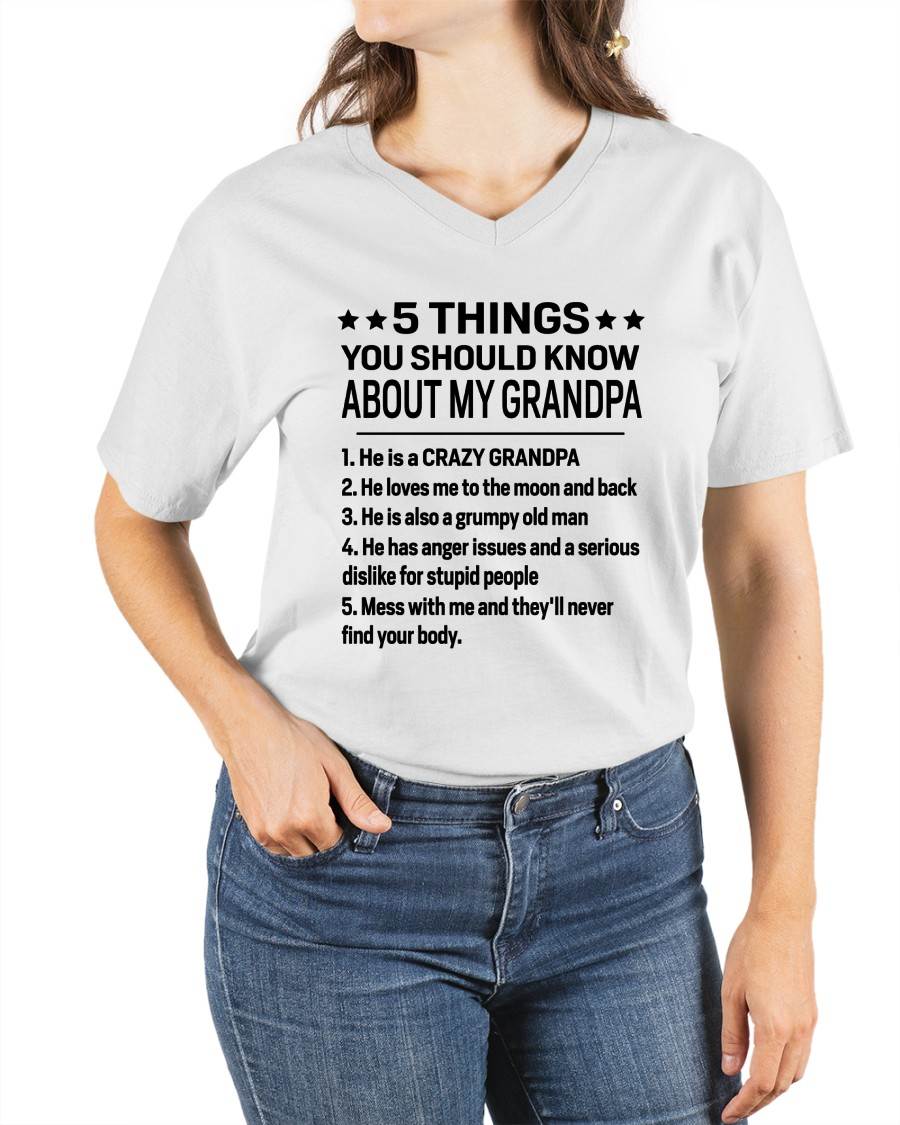 FIVE THINGS YOU SHOULD KNOW ABOUT MY GRANDPA - GIFT FROM GRANDPA - kien00 (SKU2603-134-00)