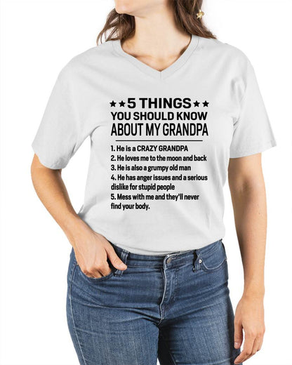 FIVE THINGS YOU SHOULD KNOW ABOUT MY GRANDPA - GIFT FROM GRANDPA - kien00 (SKU2603-134-00)