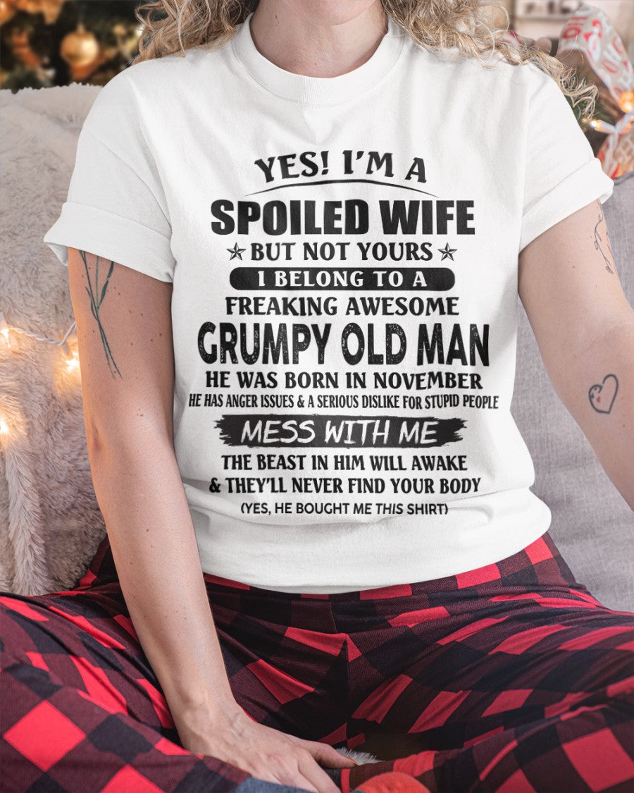 Grumpy Old Man November ��� Perfect gift for your wife From Husband ��� HLT11 (