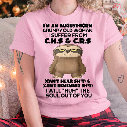 August - Grumpy Old Woman - Birrthday Gift For Women - HLT08 (SKU09-21-08)