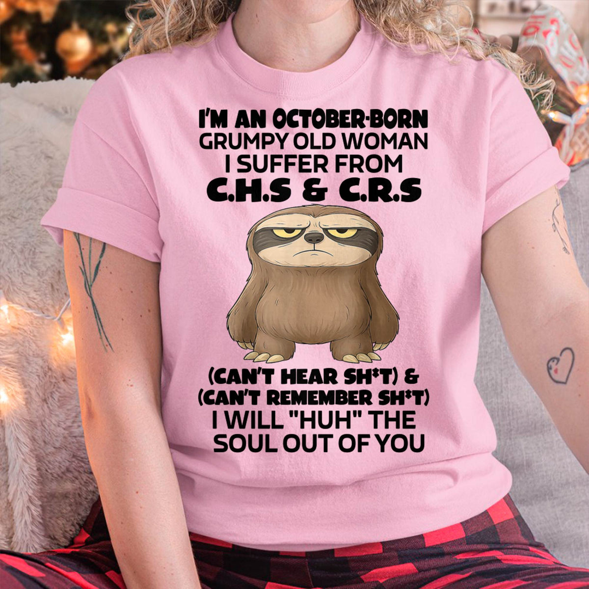 October - Grumpy Old Woman - Birrthday Gift For Women - HLT10 (SKU09-21-10)