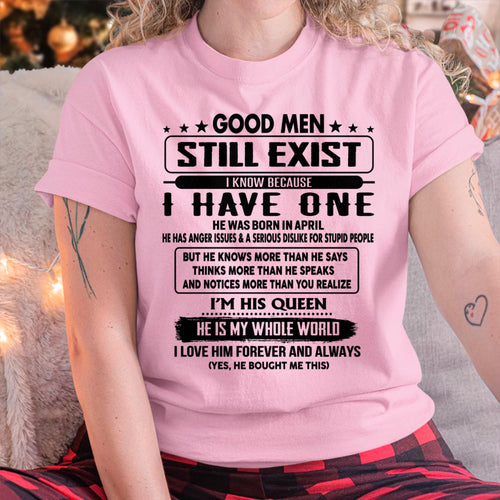 April - Good men Still Exist - gift for your girlfriend, wife from Husband - HLT04 (SKU-GM-04)