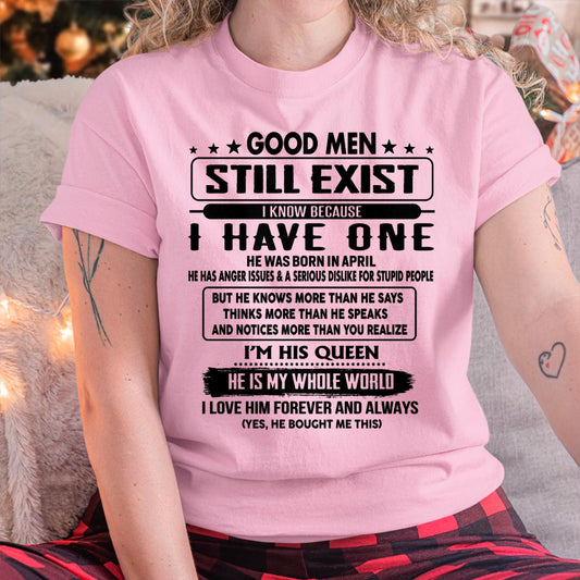 April - Good men Still Exist - gift for your girlfriend, wife from Husband - HLT04 (SKU-GM-04)